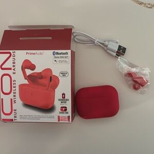 Red True Wireless Earbuds